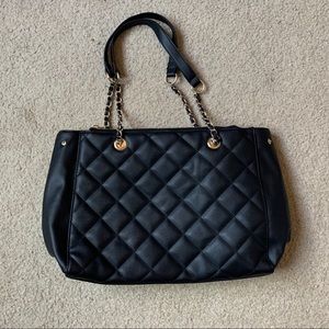 Mossimo Pleather Purse with Gold Detail